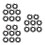 24Sets Impact Wrench Retainer Rings Black Iron Rubber Socket Clips 7
