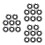 24Sets Impact Wrench Retainer Rings Black Iron Rubber Socket Clips 8