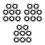 24Sets Impact Wrench Retainer Rings Black Iron Rubber Socket Clips 9