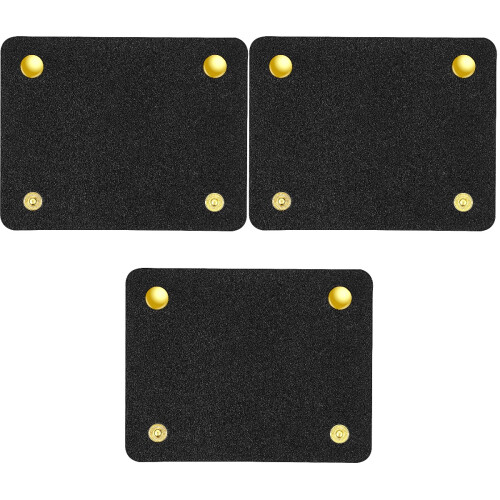 3Pcs Comfortable PU Suitcase Handle Wraps Black Grip Covers 1