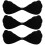 3Pièces Patch Seins Autoadhésif Silicone Noir Invisible Femme 8
