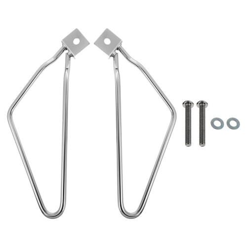 2Sets Practical Silver Saddlebag Support Bracket for Motorbike Luggage 1