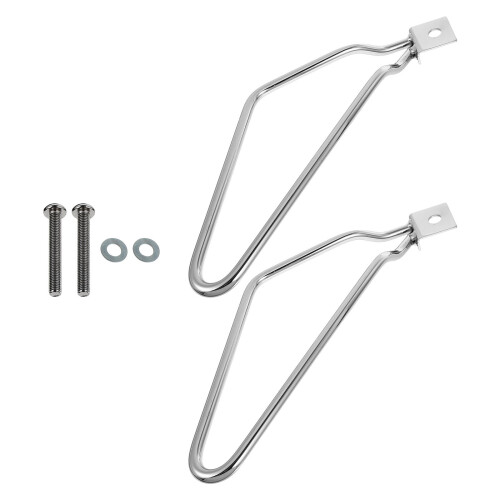 2Sets Practical Silver Saddlebag Support Bracket for Motorbike Luggage 2