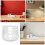 5Pcs White Acrylic Wall Bracket for Security Cameras and Speaker Mount 7