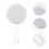 4Pcs White Travel Makeup Mirrors Double Sided Handheld Cosmetic Mirror 9