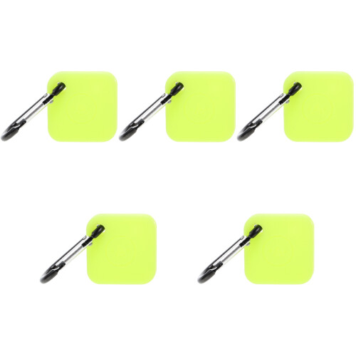 5Pcs Green Silicone Pet Tracer Protective Cases Shockproof and Durable 1