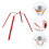 2Pcs Collapsible Stainless Steel Cake Cooling Racks with Silicone Tips 10