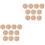 20Pcs Chocolate Miniature Straw Hats Handmade for Doll DIY Projects 4