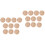 20Pcs Chocolate Miniature Straw Hats Handmade for Doll DIY Projects 5
