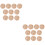 20Pcs Chocolate Miniature Straw Hats Handmade for Doll DIY Projects 7