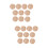 20Pcs Chocolate Miniature Straw Hats Handmade for Doll DIY Projects 8