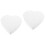 2Pièces Cake Dummies En Mousse Forme Cœur Blanc Pour Décoration DIY 5