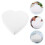 2Pièces Cake Dummies En Mousse Forme Cœur Blanc Pour Décoration DIY 10