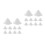 20Pcs White Ceramic Pottery Kiln Nails Reusable High-Temp Clay Tools 4