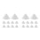 20Pcs White Ceramic Pottery Kiln Nails Reusable High-Temp Clay Tools 6