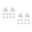 20Pcs White Ceramic Pottery Kiln Nails Reusable High-Temp Clay Tools 9