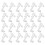 72Pcs White PP Valance Clips for Kitchen Blinds Replacement 2