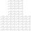 72Pcs White PP Valance Clips for Kitchen Blinds Replacement 3