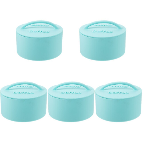 5Pcs Silicone Coffee Filter Container Green for Home Use 2