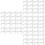 72Pcs White PP Valance Clips for Kitchen Blinds Replacement 6
