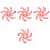 4Pcs Lightweight Red Pads Silicone Breathable Liner Set 3