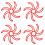 4Pcs Lightweight Red Pads Silicone Breathable Liner Set 5