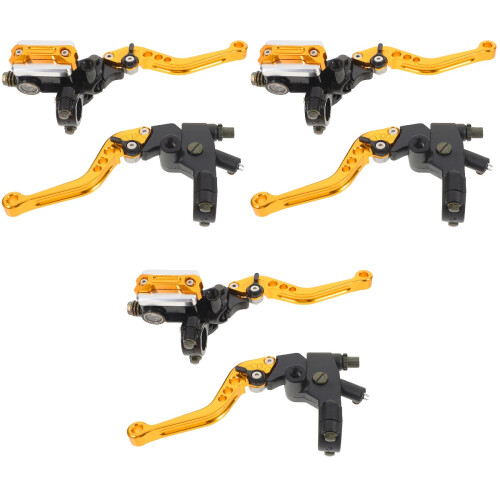 6Pcs Golden Brake Lever Replacement for Motorcycle Handlebar Durable 2