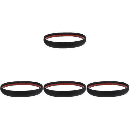 4Pcs Black Laminate Floor Strips Self Adhesive Flexible PVC Divider 1