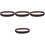 4Pcs Black Laminate Floor Strips Self Adhesive Flexible PVC Divider 3