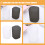4Pcs Compact Pen Holder PP Material Assorted Desk Organizer Container 10
