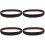 4Pcs Black Laminate Floor Strips Self Adhesive Flexible PVC Divider 5