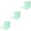 3Pcs Green Plastic Business Card Holder Storage Organizer 6