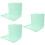 3Pcs Green Plastic Business Card Holder Storage Organizer 8