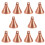 10Pcs DIY Mold Brown Alloy Clay Sculpture Tool 5