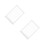 2Pcs White Plastic Sign Holder for Table Menu Display Stand Office Use 6
