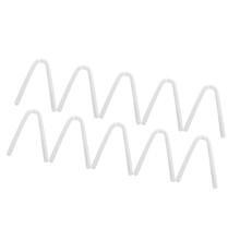 10 pièces de tubes en silicone de rechange pour oreillettes, 3,3 x 2 mm, facile à installer