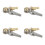 8Pcs Multi Color Copper Air Compressor Tire Inflation Nozzle Adapter 4