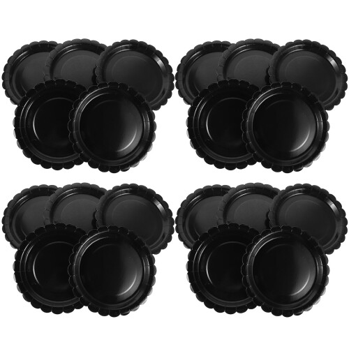 200Pcs Elegant Plates for Graduation Cake and Dinner 2