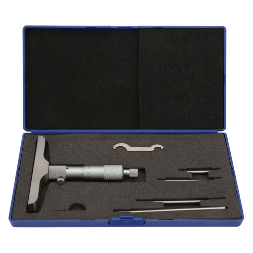 Round-Head Depth Micrometer Gauge 0-100mm High Accuracy Measuring Tool