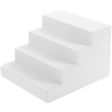 Mini échelle décorative en plâtre blanc, 9 x 8 x 6 cm