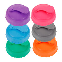 6-teiliges Set Silikon-Getränkedosendeckel – Auslaufsicher & Universell