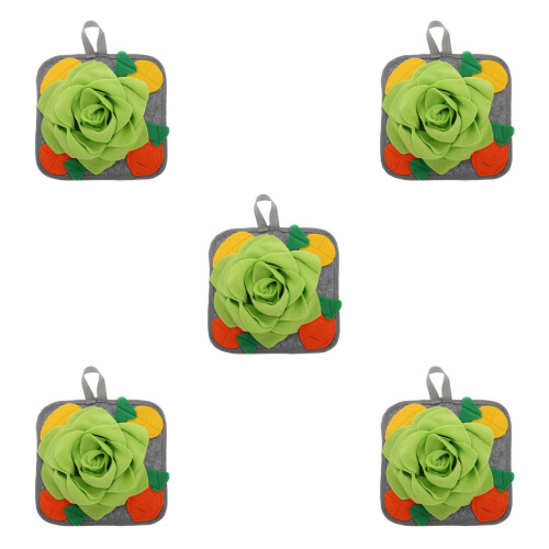5Pcs Multi Durable Snuffle Mat for Rabbits Hamsters Interactive Toy 2