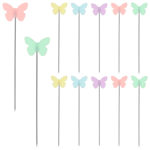 200Pcs Assorted Color Sewing Head Pins Plastic Steel Decorative Pins 1