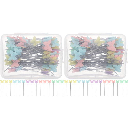 200Pcs Assorted Color Sewing Head Pins Plastic Steel Decorative Pins 2