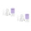 2Sets Professioneller ABS Linsenreiniger Tragbar Violett 6