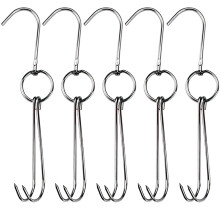 Ganchos para carne para cocina, tocino chino, salchicha, 5 piezas