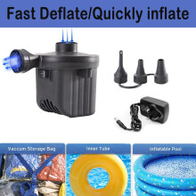 12V Electric Air Pump for Air Mattresses, Inflatables, Pool Floats & Couches – Portable, UK Plug, Compatible with 12V Systems
