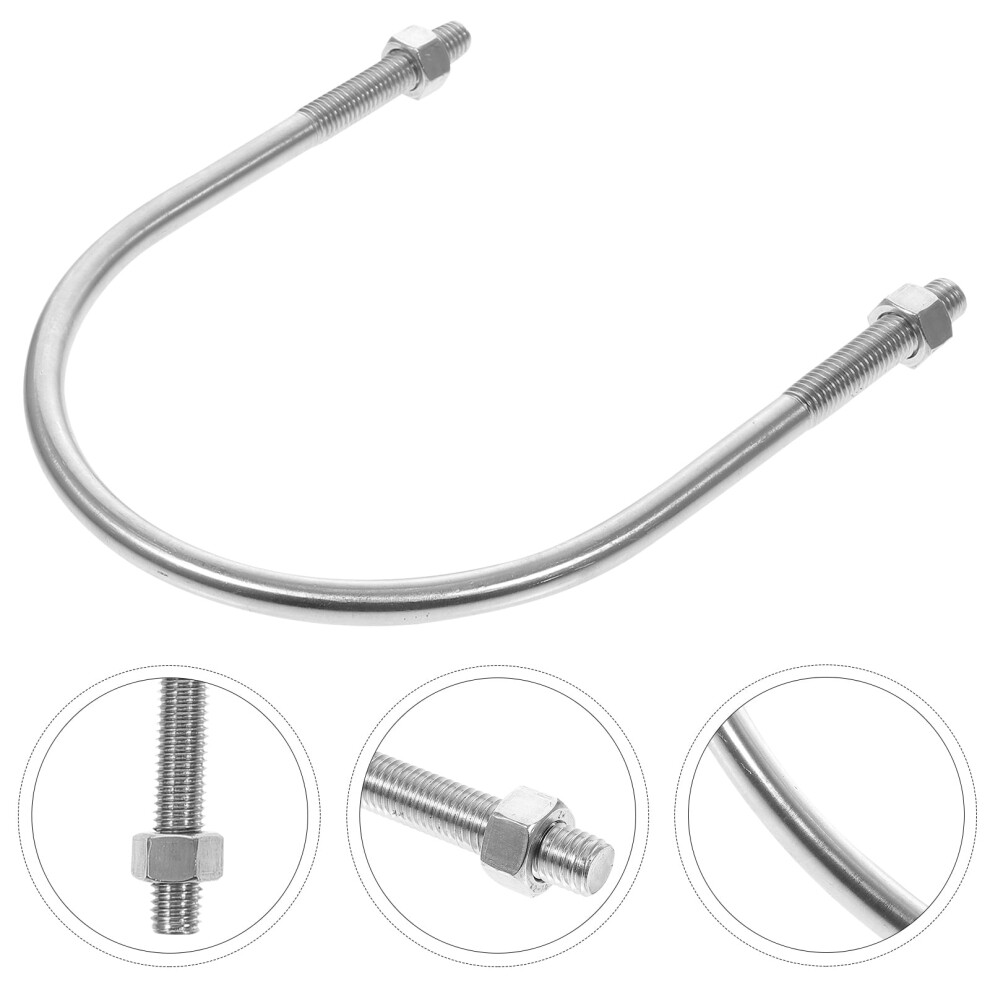 Stainless Steel U Bolts Silver 1Pack 7.9X6.8x0.6in 9426043042288