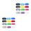 50Pcs Colorful Sleep Eye Patches Polyester Soft Lightweight Blindfold 5