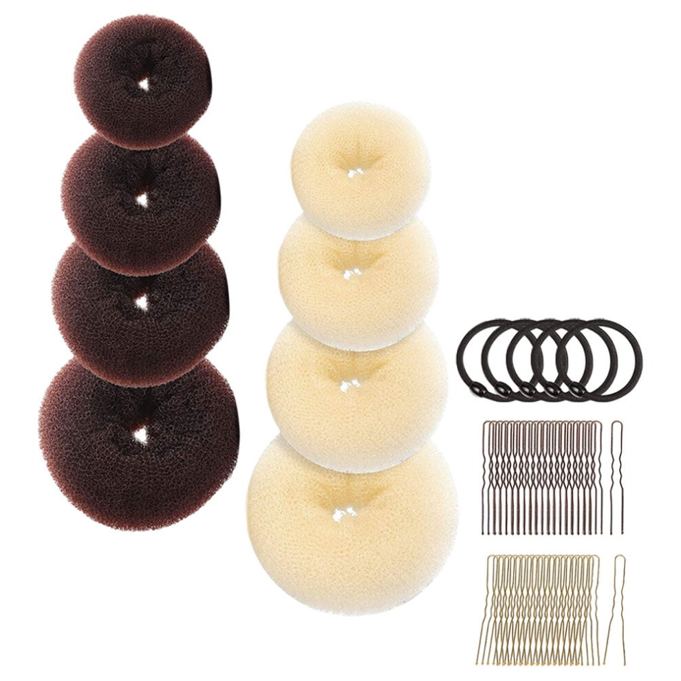 Hair Dryer Kids Bun Maker Barrettes for Women Ties Buns Bobby Pins Donut Miss